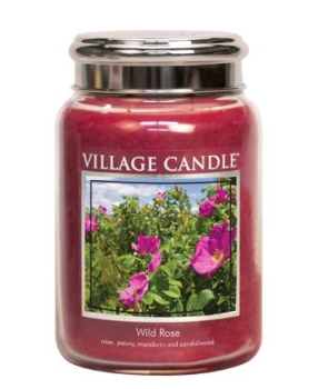 Village Candle Wild Rose 645 g - 2 Docht